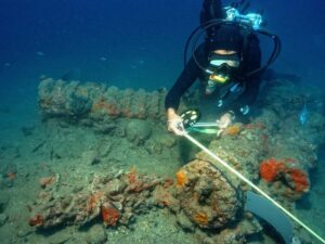 Vestiges archéologiques subaquatiques dans le Val d'Oise